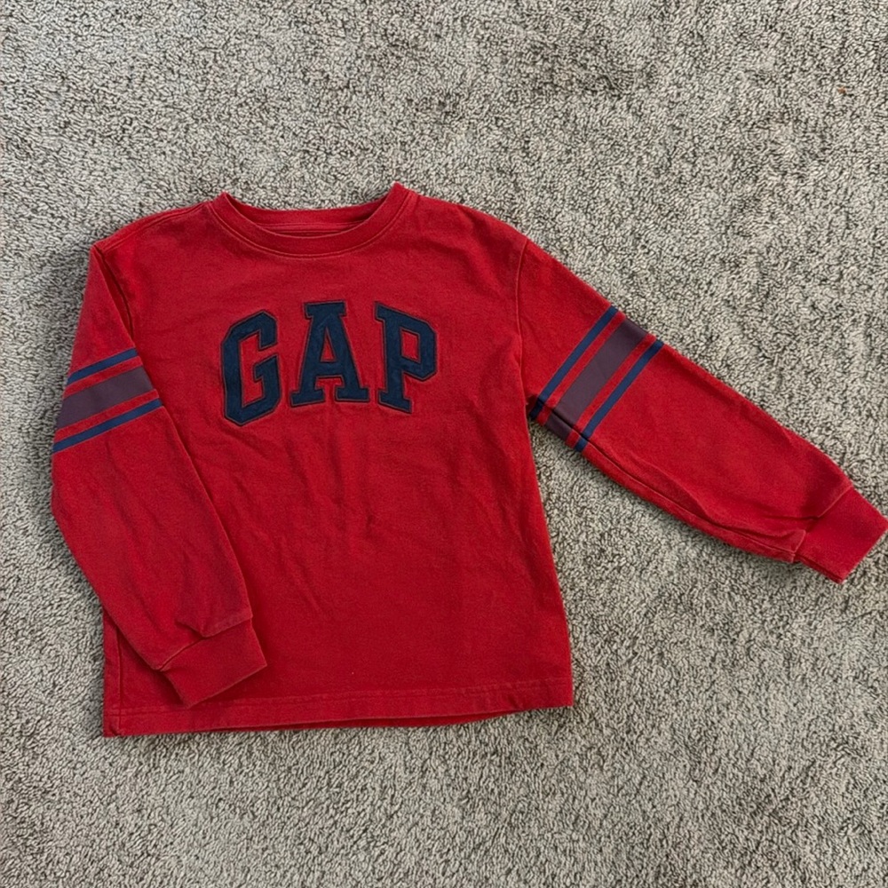 GAP Kids Red Long Sleeve Shirt